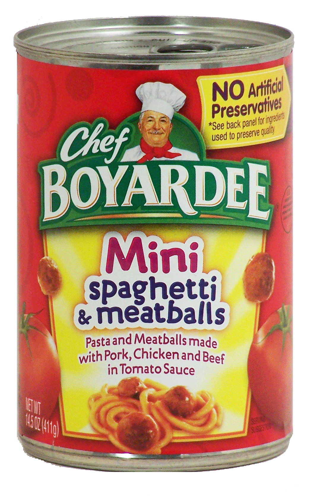 Chef Boyardee&nbsp;Mini&nbsp;spaghetti & meatballs in tomato sauce Full-Size Picture
